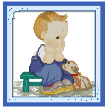 Boy and Dog Counted Cross Stitch 11CT 14CT Cross Stitch Sets Chinese Cross-stitch Kits Embroidery Needlework
Boy and Dog Counted Cross Stitch 11CT 14CT Cross Stitch Sets Chinese Cross-stitch Kits Embroidery Needlework