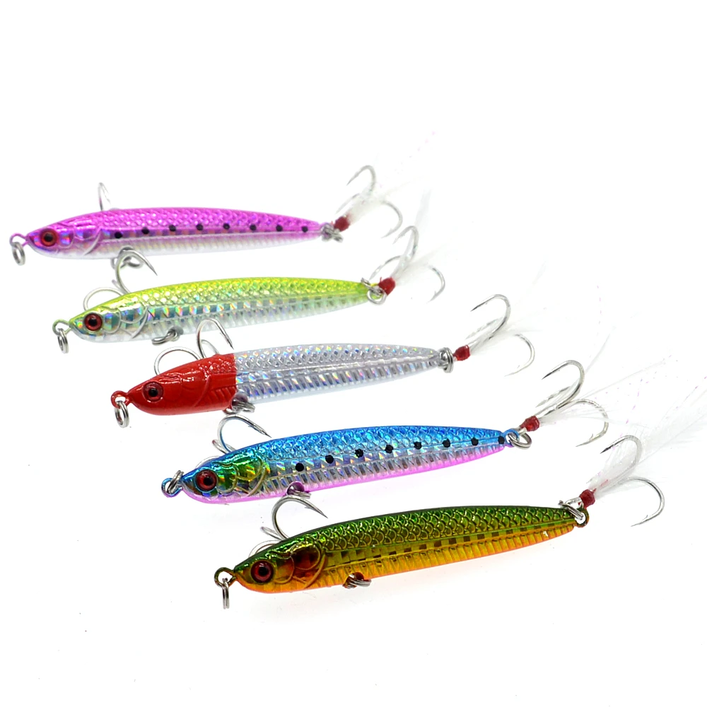 1Pcs Metal Spoon Boat Fishing Lure VIB 30g/7.5cm Knife Jig Fishing Bait Lead Fish With Fish Hooks
1Pcs Metal Spoon Boat Fishing Lure VIB 30g/7.5cm Knife Jig Fishing Bait Lead Fish With Fish Hooks