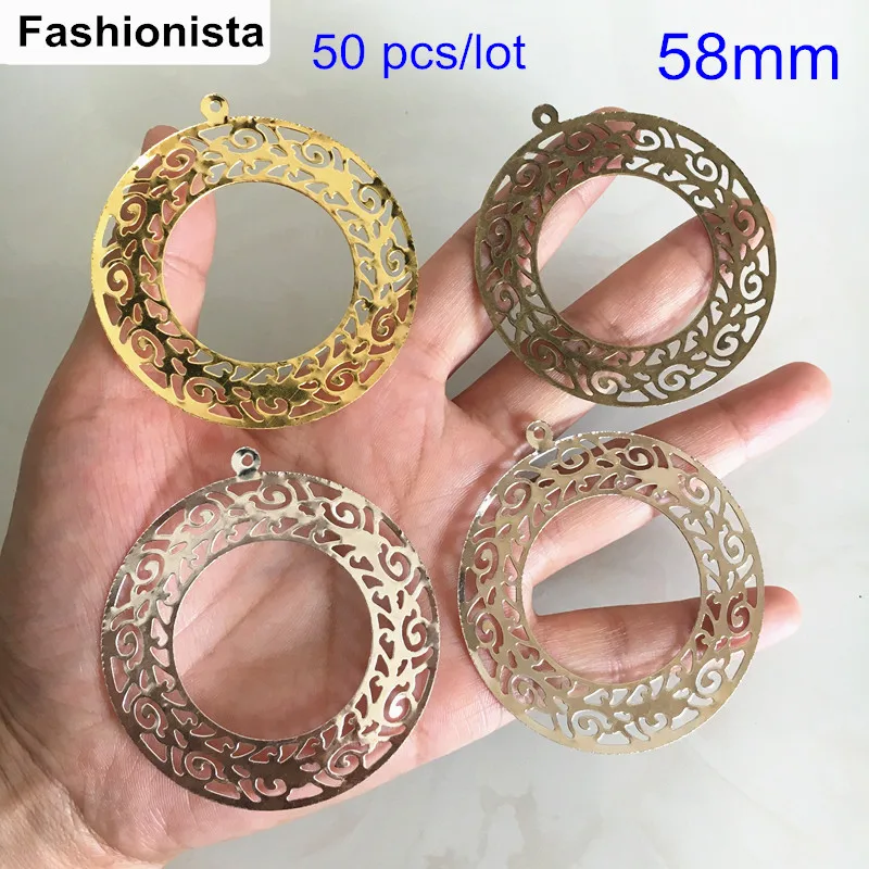 50 Big Round Hollow Charms 58mm Metal Stamping Crafts Gold-color,Silver-color,Steel,Bronze Color,Large Round Drop For Earrings
50 Big Round Hollow Charms 58mm Metal Stamping Crafts Gold-color,Silver-color,Steel,Bronze Color,Large Round Drop For Earrings