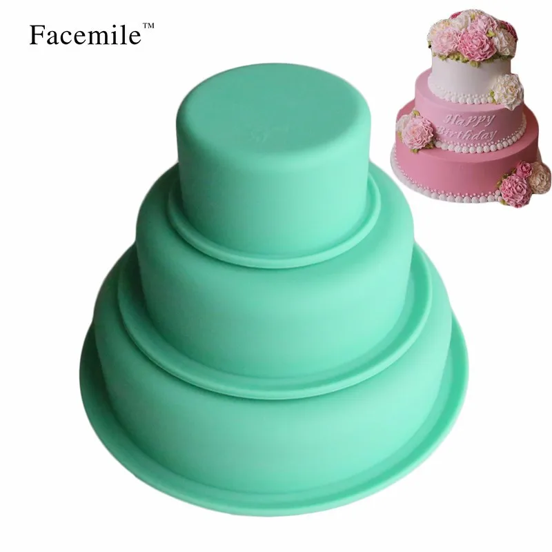 3Pcs/Set Non-stick Silicone Cake Pan Cake Pizza Molds Soaps Round Baking Set Heat Resistant For Baking Oven Kitchen Bakeware
3Pcs/Set Non-stick Silicone Cake Pan Cake Pizza Molds Soaps Round Baking Set Heat Resistant For Baking Oven Kitchen Bakeware