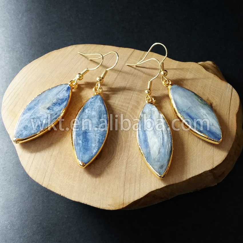 WT-E172 New Fashion Earrings jewelry wholesale Natural Blue Kyanite Gold earrings for women nice gift Natural stone earrings
WT-E172 New Fashion Earrings jewelry wholesale Natural Blue Kyanite Gold earrings for women nice gift Natural stone earrings