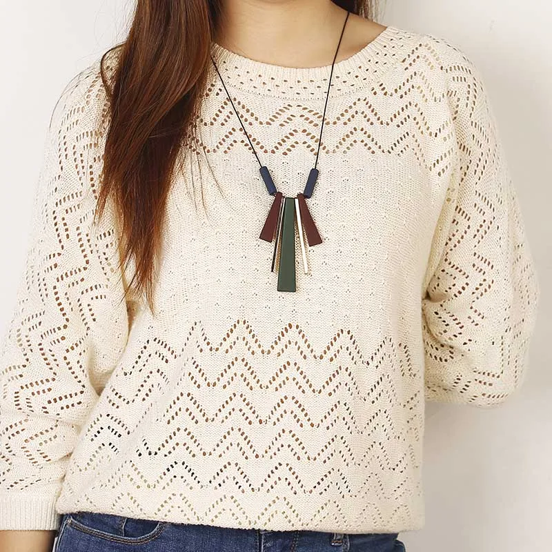 New Fashion Acrylic Women Sweater Necklace Green Red Color Statment Long Necklace Wholesale Jewelry
New Fashion Acrylic Women Sweater Necklace Green Red Color Statment Long Necklace Wholesale Jewelry