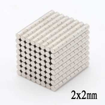 

1000pcs 2x2 mm N35 Mini Super Strong Powerful Neodymium Magnet Round Rare Earth Permanent Magnets 2*2mm