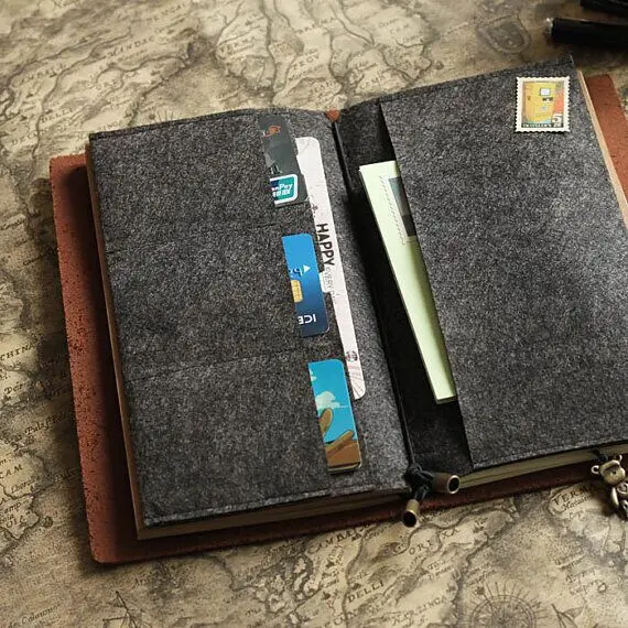 Felt Card Holder for Midori Travelers Notebook // Credit Card Holder // Card Organizer // Leather Journal Accessories
Felt Card Holder for Midori Travelers Notebook // Credit Card Holder // Card Organizer // Leather Journal Accessories
