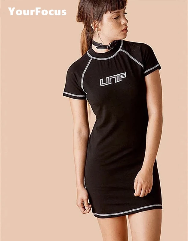 2018 summer American gothic old school retro casual dress letters embroidery tight dress cotton black t shirt dress
2018 summer American gothic old school retro casual dress letters embroidery tight dress cotton black t shirt dress