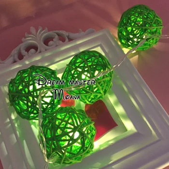 Green Rattan Ball String Light Warm White Light Fairy Light Holiday Light for Wedding Christmas Party Decoration
Green Rattan Ball String Light Warm White Light Fairy Light Holiday Light for Wedding Christmas Party Decoration