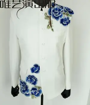 Embroidery clothes men suits designs masculino homme terno stage singers jacket men sequins blazer dance star style dress punk
Embroidery clothes men suits designs masculino homme terno stage singers jacket men sequins blazer dance star style dress punk