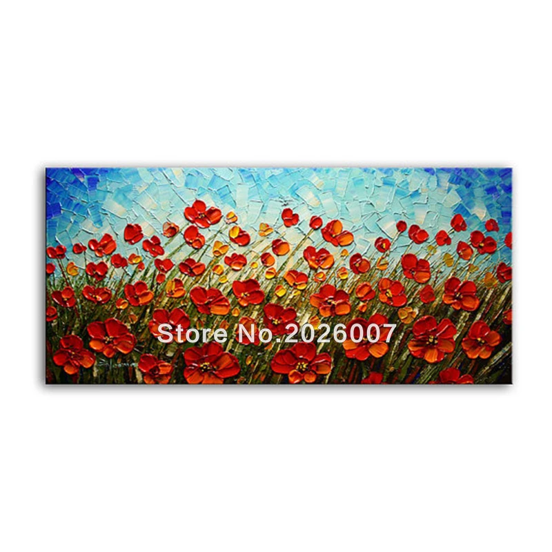 Hand Painted Abstract Wall Art Modern Home Decoration Summer Poppies Tree Palette Thick Palette Knife Oil Painting On Canvas
Hand Painted Abstract Wall Art Modern Home Decoration Summer Poppies Tree Palette Thick Palette Knife Oil Painting On Canvas