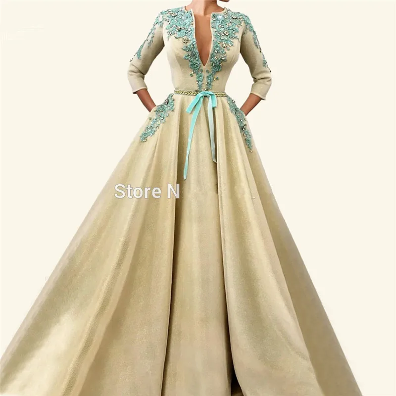 Plus Size Muslim Evening Dresses 2019 A-line 3/4 Sleeves Lace Beaded Long Islamic Dubai Saudi Arabic Long Formal Evening Gown
Plus Size Muslim Evening Dresses 2019 A-line 3/4 Sleeves Lace Beaded Long Islamic Dubai Saudi Arabic Long Formal Evening Gown