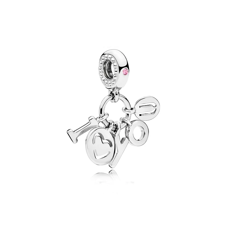 NEW 100% 925 Sterling Silver I Love You Dangle Charm Fancy Fuchsia Pink CZ Pendant Charms Bead For Mother Gift Bracelet DIY
NEW 100% 925 Sterling Silver I Love You Dangle Charm Fancy Fuchsia Pink CZ Pendant Charms Bead For Mother Gift Bracelet DIY
