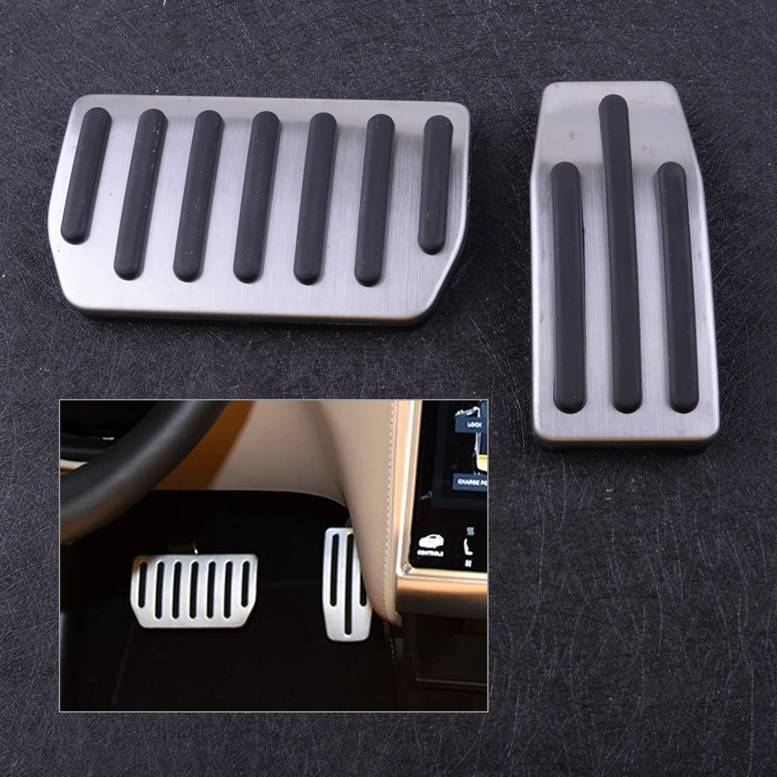 2pcs/set Sport Stainless Steel Gas & Brake Pedal Pad Cover Cap Fit for Tesla Model S / X
2pcs/set Sport Stainless Steel Gas & Brake Pedal Pad Cover Cap Fit for Tesla Model S / X