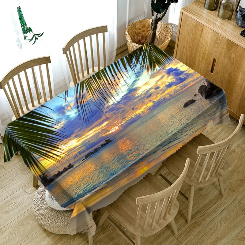 3D Seascape Pattern Tablecloth Sunset of the Sea Washable Cloth Thicken Cotton Rectangular and Round Table Cloth
3D Seascape Pattern Tablecloth Sunset of the Sea Washable Cloth Thicken Cotton Rectangular and Round Table Cloth