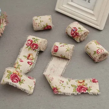 Rose Printed Jute Cloth Roll Hemp DIY Wedding Birthday Gift Strap Apparel Sewing Pulled Flower Rope Linen Volume Burlap Ribbon
Rose Printed Jute Cloth Roll Hemp DIY Wedding Birthday Gift Strap Apparel Sewing Pulled Flower Rope Linen Volume Burlap Ribbon
