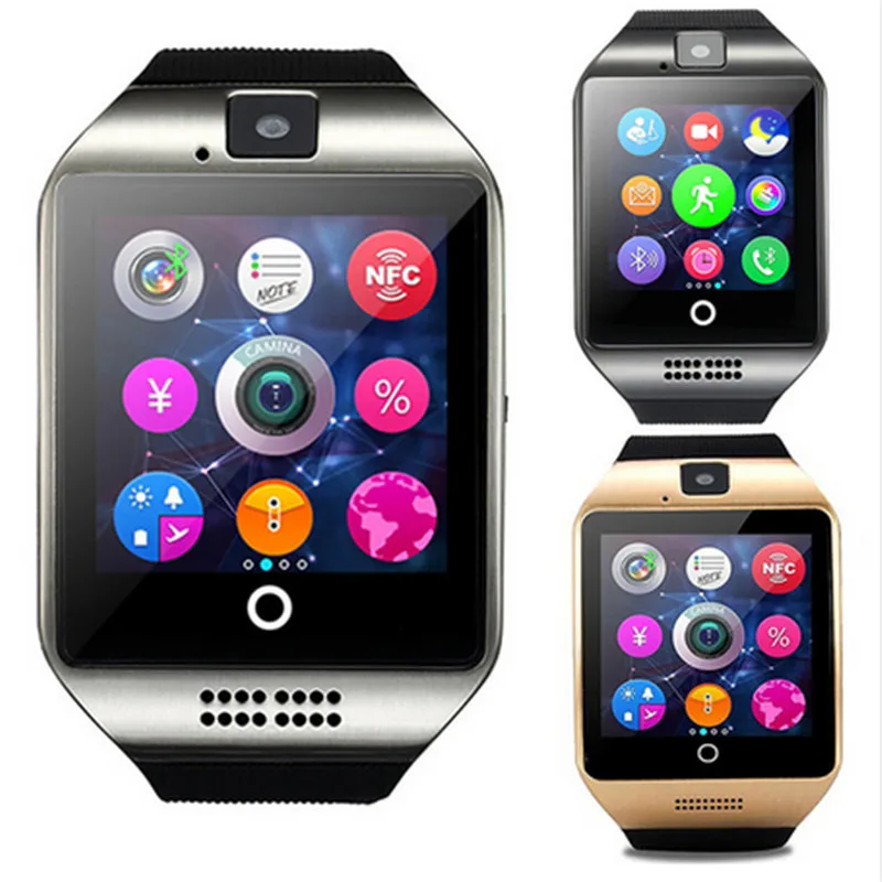 Bluetooth Q18 Smart Watch WristWatch Sport Pedometer With SIM Camera Smartwatch For Android Smartphone Russia T15 Good Than DZ09
Bluetooth Q18 Smart Watch WristWatch Sport Pedometer With SIM Camera Smartwatch For Android Smartphone Russia T15 Good Than DZ09