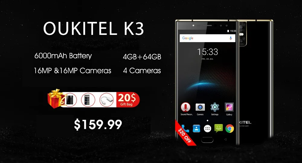 OUKITEL K3 banner