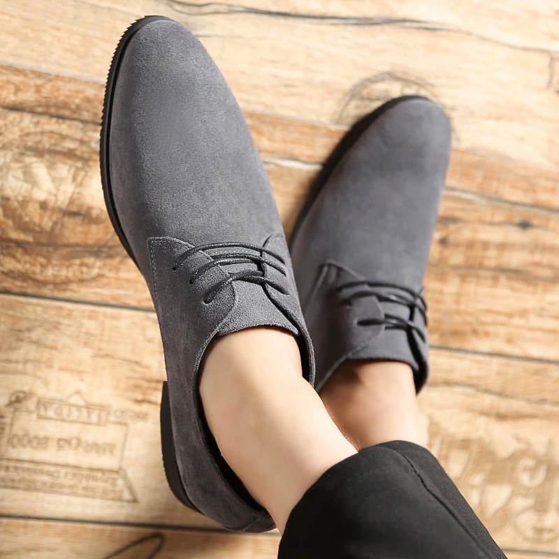 designer suede genuine leather men shoes italian formal male footwear elegant wedding work flats man dress oxford shoes for men (38)