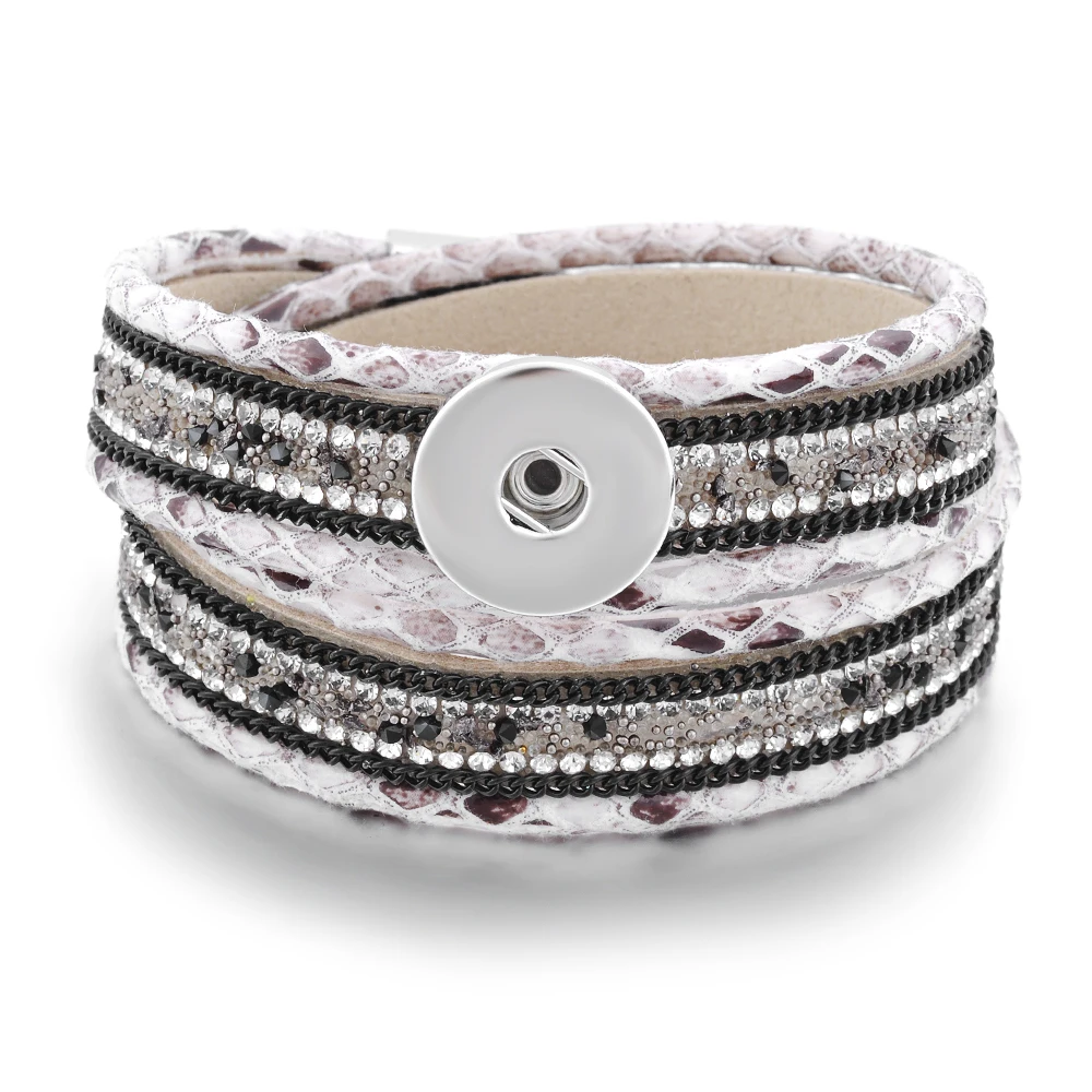 Vocheng Snap Charms Button Jewelry 18mm 4 Colors Double Leather Magnet Clasp Bracelet Inlaid Bling Rhinestone NN-465
Vocheng Snap Charms Button Jewelry 18mm 4 Colors Double Leather Magnet Clasp Bracelet Inlaid Bling Rhinestone NN-465