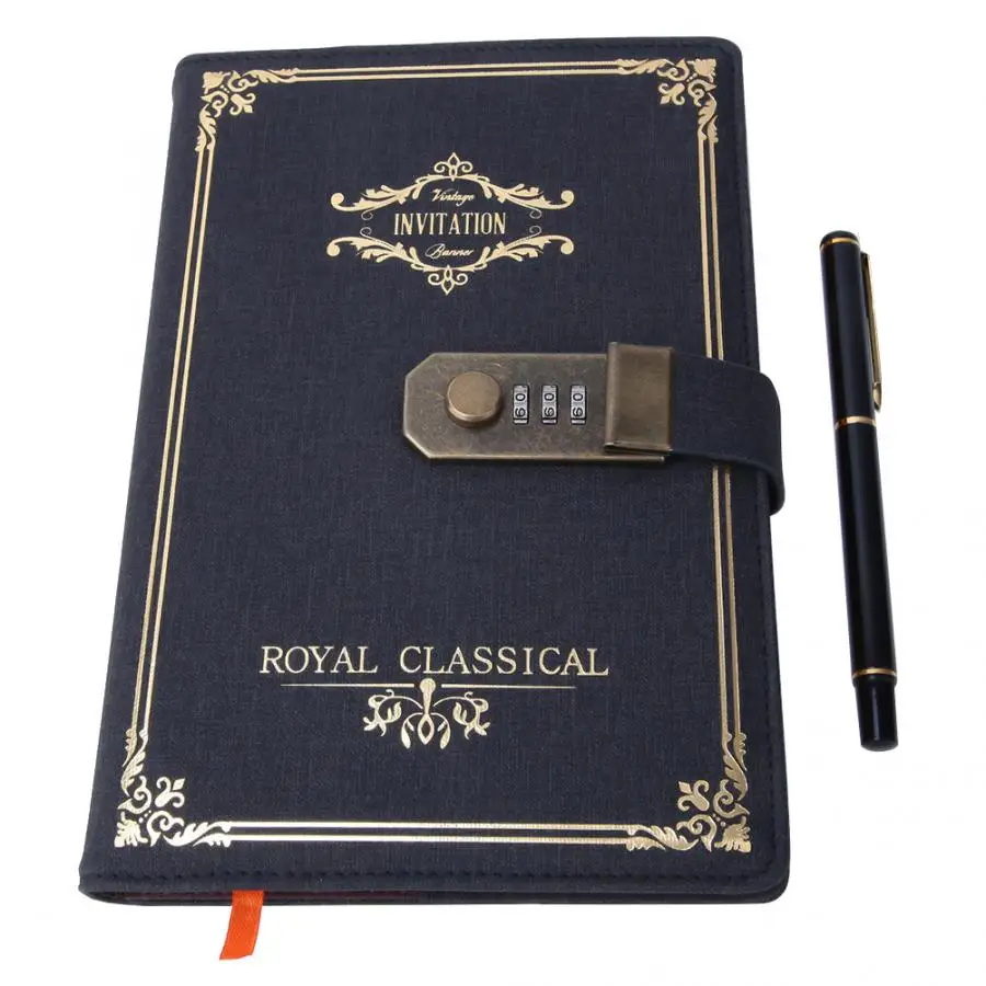Diary Book Retro Password Lock Diary Book PU Leather Cover Notebook Office School Supplies Password Diary Book
Diary Book Retro Password Lock Diary Book PU Leather Cover Notebook Office School Supplies Password Diary Book