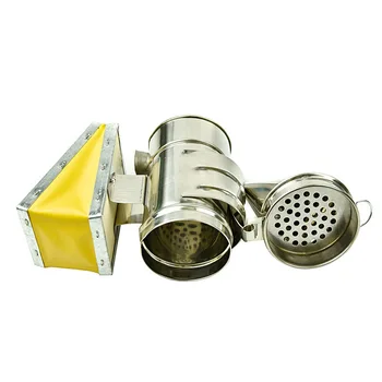 301 Material Polishing Super Small Nose Beehive Smoking Device with Heat Shield Leather Bellow Beekeeping Supplies for Drive Bee
301 Material Polishing Super Small Nose Beehive Smoking Device with Heat Shield Leather Bellow Beekeeping Supplies for Drive Bee