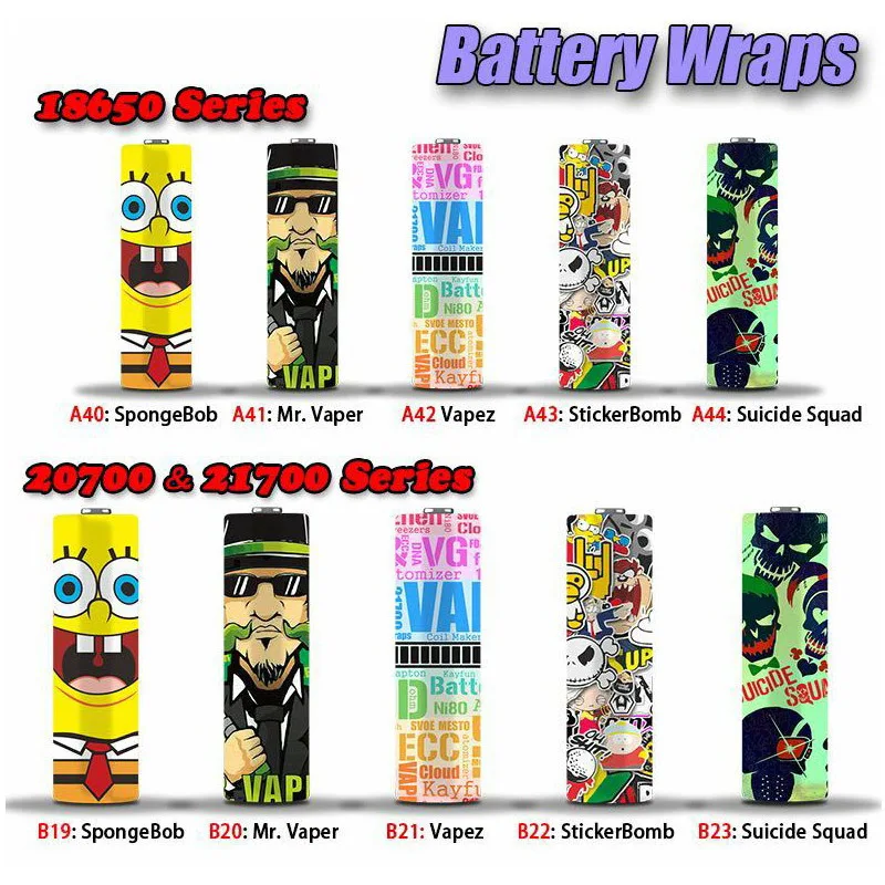 5/20/30PCS Colorful 18650/20700 Battery Wrapper PVC Heat Shrink Tube Battery Skin Sticker 30mm wide Anime Skin Sticker
5/20/30PCS Colorful 18650/20700 Battery Wrapper PVC Heat Shrink Tube Battery Skin Sticker 30mm wide Anime Skin Sticker