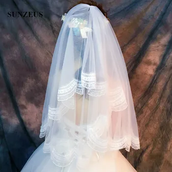 Soft Lace Short Wedding Veils for Bridal Blusher Veil Wedding Accessories velos de novia encajes SBV06
Soft Lace Short Wedding Veils for Bridal Blusher Veil Wedding Accessories velos de novia encajes SBV06