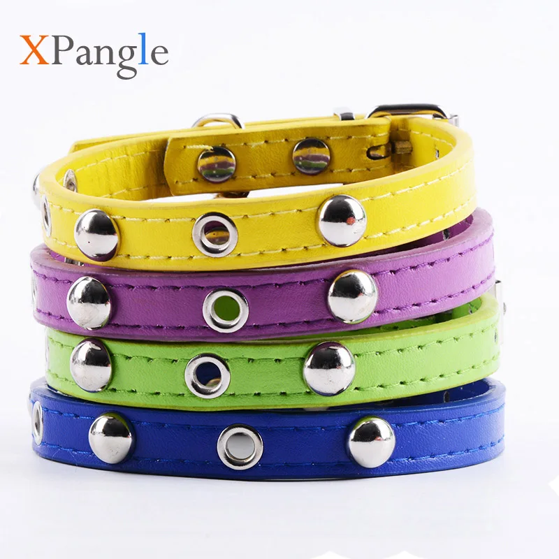 XPangle PU Leather Pet Dog Collar Studded Mushroom Rivets Adjustable Puppy Collar for Chihuahua Small Dogs Cats Pet Products
XPangle PU Leather Pet Dog Collar Studded Mushroom Rivets Adjustable Puppy Collar for Chihuahua Small Dogs Cats Pet Products