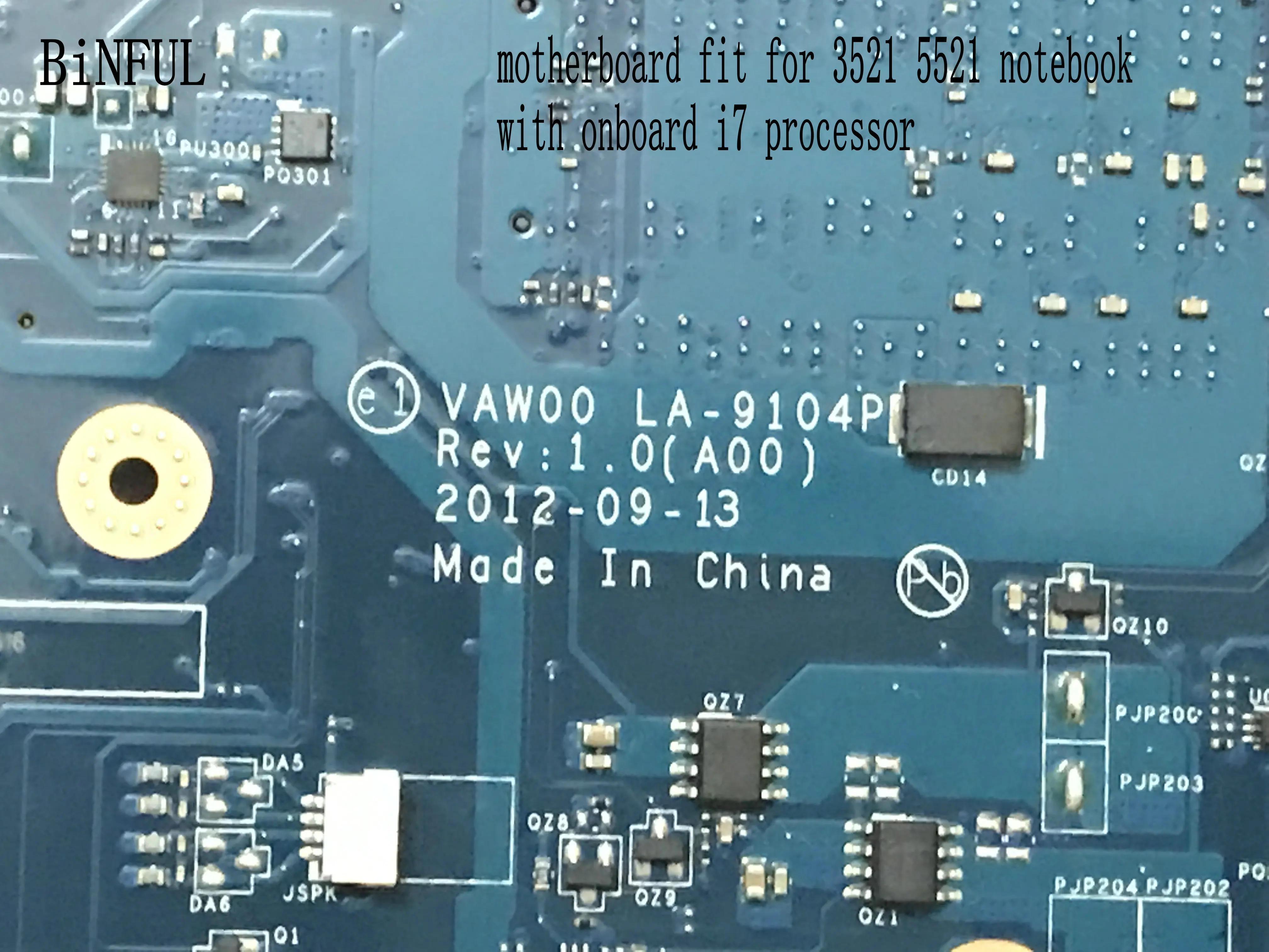 Быстрая доставка, материнская плата VAW00 LA-9104P REV: 1,0 (A00) для ноутбука DELL INSPIRON 5521, материнская плата с процессором I7 протестирована ОК
Быстрая доставка, материнская плата VAW00 LA-9104P REV: 1,0 (A00) для ноутбука DELL INSPIRON 5521, материнская плата с процессором I7 протестирована ОК