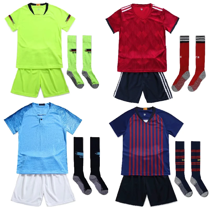 Boys Football Jerseys 18/19 Survetement Football Suits kids Training Jerseys Customize Children Soccer Sets Uniform free socks
Boys Football Jerseys 18/19 Survetement Football Suits kids Training Jerseys Customize Children Soccer Sets Uniform free socks