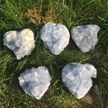 Pretty! 1pcs 100% natural blue crystal heart geode beautiful celestine geode healing crystals as gift home & wedding decoration
Pretty! 1pcs 100% natural blue crystal heart geode beautiful celestine geode healing crystals as gift home & wedding decoration