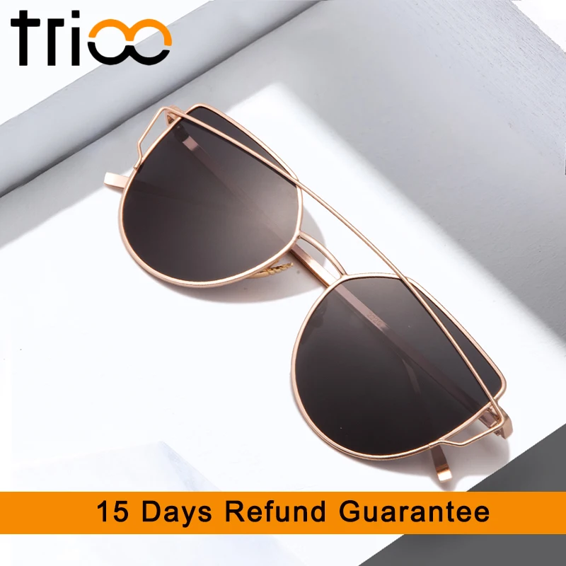 TRIOO Polarized Driving Sunglasses Women Cat Eye Mirror Shades Gold Metal Frame Oculos Chic Design Summer Sun Glasses Female
TRIOO Polarized Driving Sunglasses Women Cat Eye Mirror Shades Gold Metal Frame Oculos Chic Design Summer Sun Glasses Female