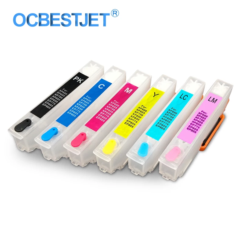 6Colors/Set T2431-T2436 Refillable Ink Cartridge For Epson Expression Photo XP-55 XP-750 XP-760 XP-850 XP-860 XP-950 XP-960
6Colors/Set T2431-T2436 Refillable Ink Cartridge For Epson Expression Photo XP-55 XP-750 XP-760 XP-850 XP-860 XP-950 XP-960