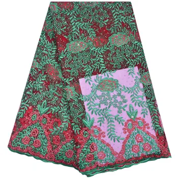 Green African Lace Fabric 2018 Embroidered Nigerian Laces Fabric High Quality French Tulle Lace Fabric For Women 5 Yards 1260
Green African Lace Fabric 2018 Embroidered Nigerian Laces Fabric High Quality French Tulle Lace Fabric For Women 5 Yards 1260