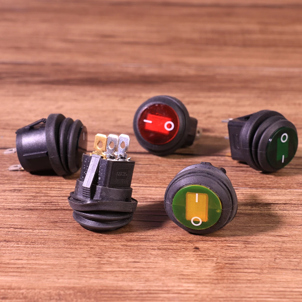 5Pcs 3Pins ON-OFF Rocker Switch Way Position Red Light Round Plastic Rocker Boat Switch
5Pcs 3Pins ON-OFF Rocker Switch Way Position Red Light Round Plastic Rocker Boat Switch