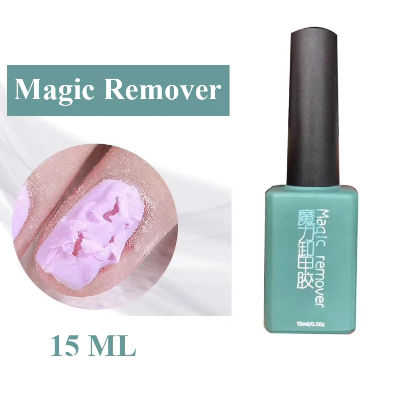 15ML Magic Remover Nail Polish Remover Healthy Fast 2-3 Mins Nail Remove Gel Manicure Cleanser Nail Art UV Gel Polish Remover
15ML Magic Remover Nail Polish Remover Healthy Fast 2-3 Mins Nail Remove Gel Manicure Cleanser Nail Art UV Gel Polish Remover
