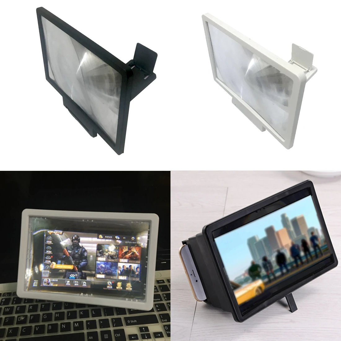 Cell Phone Screen Magnifier 3D HD Movie Video Amplifier Generous With Foldable Holder Stand
Cell Phone Screen Magnifier 3D HD Movie Video Amplifier Generous With Foldable Holder Stand