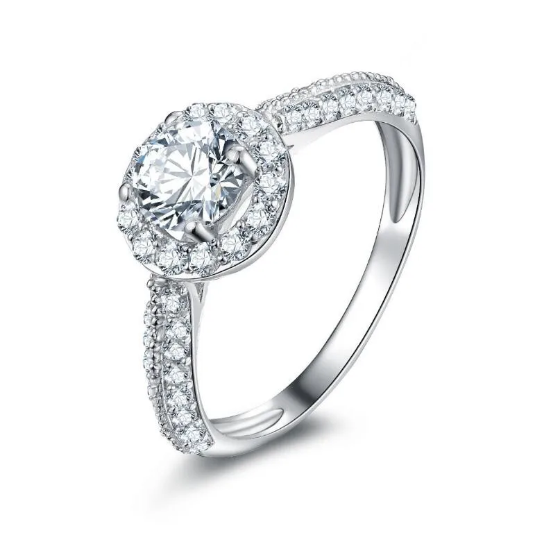 0.6 ct 925 sterling silver Valentine's Day Gift Fashion Silver Ring diamond ring (XJ)
0.6 ct 925 sterling silver Valentine's Day Gift Fashion Silver Ring diamond ring (XJ)