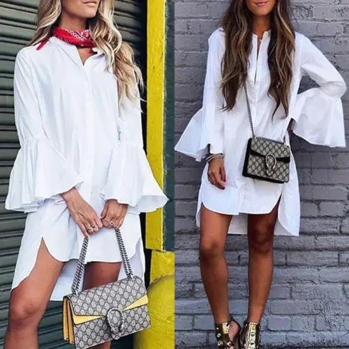 Womens Casual Loose V-Neck Chiffon Flare Long Sleeve Oversized Tops Mini Short Dress Sundress Vestidos Beach Street Party Dress
Womens Casual Loose V-Neck Chiffon Flare Long Sleeve Oversized Tops Mini Short Dress Sundress Vestidos Beach Street Party Dress