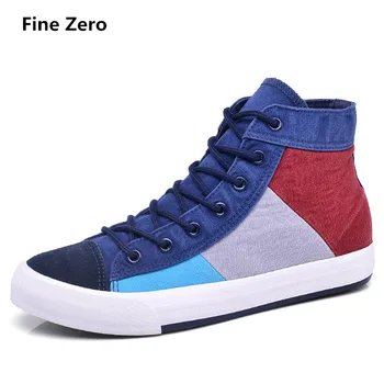 FineZero Men Spring Autumn Patchwork Casual Shoes Fashion High Top & Low Cut Men Shoes Wash Denim Adult Canvas For Male Footwear
FineZero Men Spring Autumn Patchwork Casual Shoes Fashion High Top & Low Cut Men Shoes Wash Denim Adult Canvas For Male Footwear