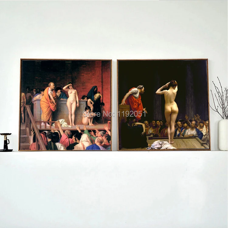 

portrait canvas paintings nude frameless paintings masterpiece reproduction slave market women of Rome