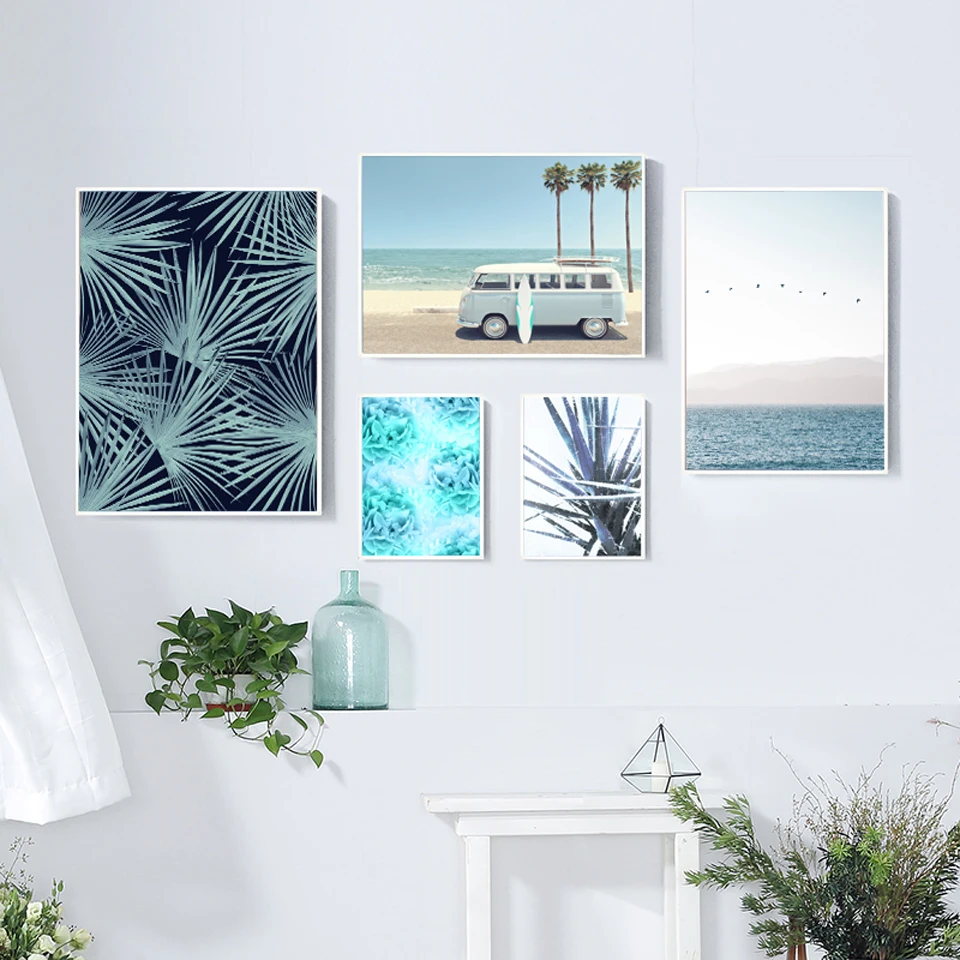 Tropical Sea Palm tree Bus Landscape Wall Art Canvas Poster Nordic Motivational Prints Painting Wall Pictures for Living Room
Tropical Sea Palm tree Bus Landscape Wall Art Canvas Poster Nordic Motivational Prints Painting Wall Pictures for Living Room