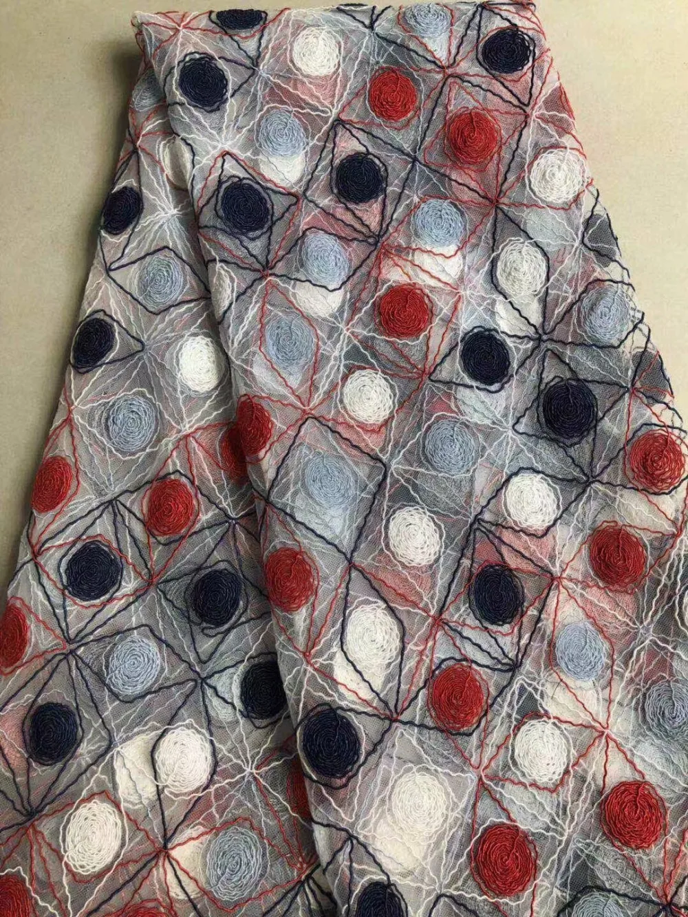 Hot Selling Multicolor Crochet French Lace Wholesale Price High Quality African Tulle Cord Lace 2018 Net Embroidered Lace Fabric
Hot Selling Multicolor Crochet French Lace Wholesale Price High Quality African Tulle Cord Lace 2018 Net Embroidered Lace Fabric