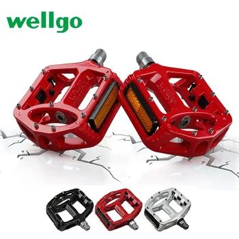 Wellgo MTB Pedals 2 Sealed Bearings Bicycle Pedals for bmx Road Mountain Bike Pedals Wide Magnesium Alloy Cycling Pedals MG-1
Wellgo MTB Pedals 2 Sealed Bearings Bicycle Pedals for bmx Road Mountain Bike Pedals Wide Magnesium Alloy Cycling Pedals MG-1