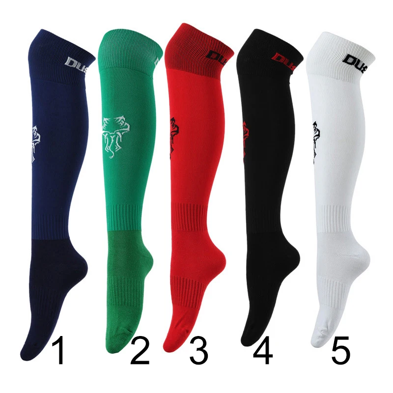 Image New Baby Kids Boys Girls Football Long Tube Socks Soccer lacrosse Sport Knee High Socks 5 Colors H8