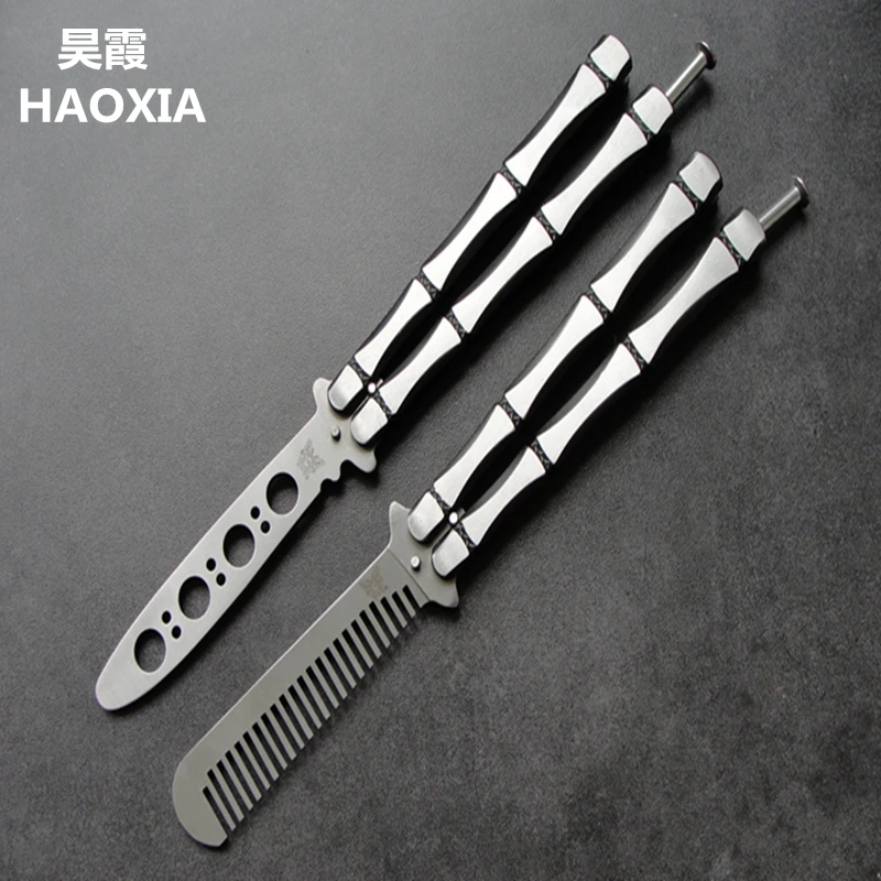HAOXIA High Quality Practice Bamboo form knife Butterfly in Pocket Folding Knives Outdoor Dull Blade Training Knife cs go
HAOXIA High Quality Practice Bamboo form knife Butterfly in Pocket Folding Knives Outdoor Dull Blade Training Knife cs go