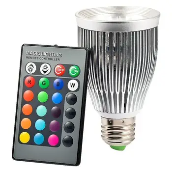 10pcs 10W E27 RGB LED Light bulb with Remote Control with 16 colors changing energy saving RGB LED Lamp
10pcs 10W E27 RGB LED Light bulb with Remote Control with 16 colors changing energy saving RGB LED Lamp