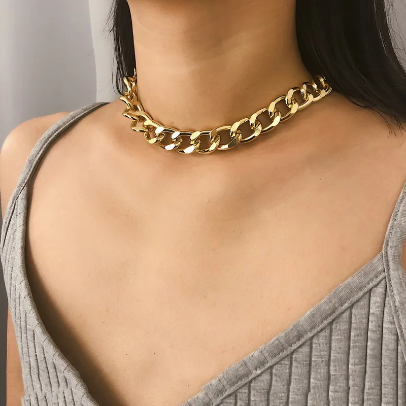 Punk Chunky Heavy Thick Chain Choker Necklace for Women Vintage Statement Geometric Chocker Collar Fashion Party Jewelry XR2093
Punk Chunky Heavy Thick Chain Choker Necklace for Women Vintage Statement Geometric Chocker Collar Fashion Party Jewelry XR2093