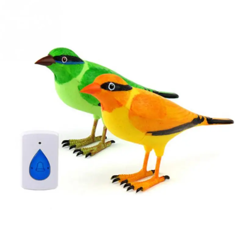 New Unique Design Wireless Digital Jingle Bell Clear Simulation Bird Sound Home Green Remote Control Chime Doorbell
New Unique Design Wireless Digital Jingle Bell Clear Simulation Bird Sound Home Green Remote Control Chime Doorbell