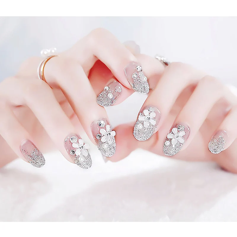 24pcs 3D Flower Design DIY Artificial Nail Short Size Full Cover Nail Art Tips with Glue Ladies Transparent Beauty Fake Nails
24pcs 3D Flower Design DIY Artificial Nail Short Size Full Cover Nail Art Tips with Glue Ladies Transparent Beauty Fake Nails