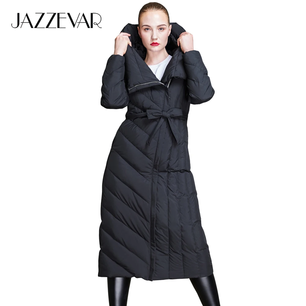 JAZZEVAR 2019 New winter fashion women long hooded down jacket casual worm down coat outerwear with belt good quality z18002
JAZZEVAR 2019 New winter fashion women long hooded down jacket casual worm down coat outerwear with belt good quality z18002