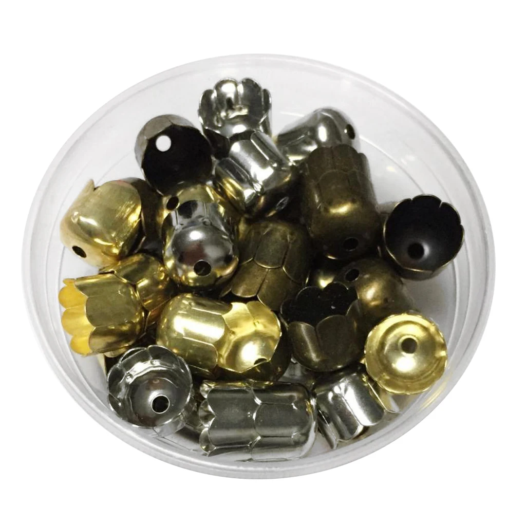 45pcs Lot Necklace Tassel Cord End Caps Crimp Connectors Bead Cap DIY Jewelry Makings Accessories 45pcs Lot Necklace Tassel Cord End Caps Crimp Connectors Bead Cap DIY Jewelry Makings Accessories